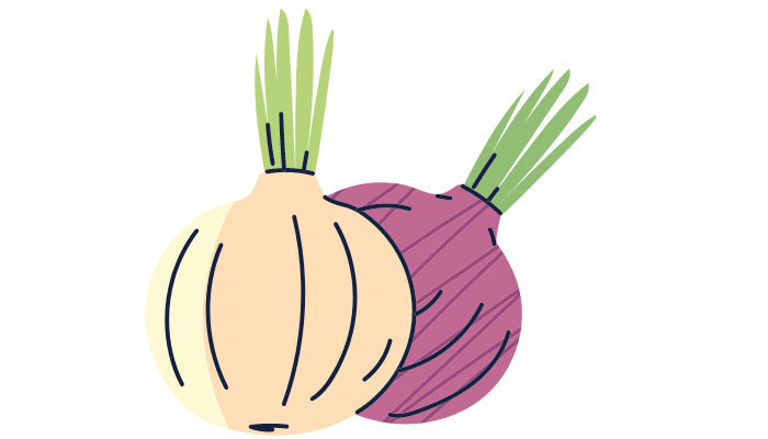 pig eating onion